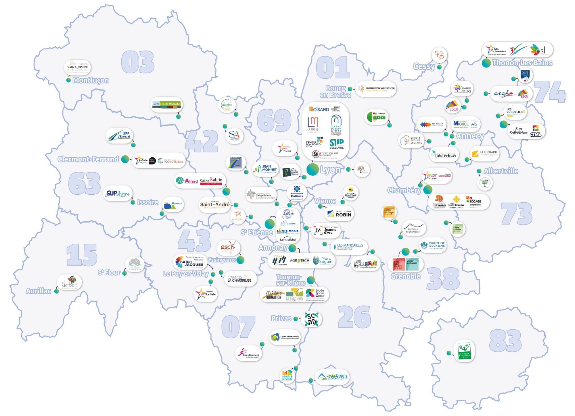 Carte région